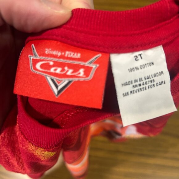 Disney Pixar Cars Boys Size 2T Lightning McQueen Red Cool NWT - Picture 6 of 7